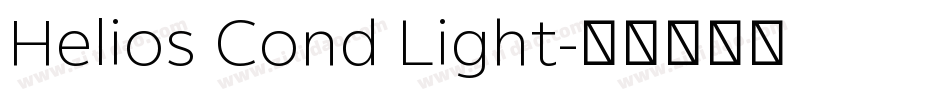 Helios Cond Light字体转换